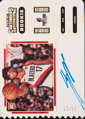 2022 Contenders #110 Rookie Ticket Auto Variation - Ticket Stub (/17)
