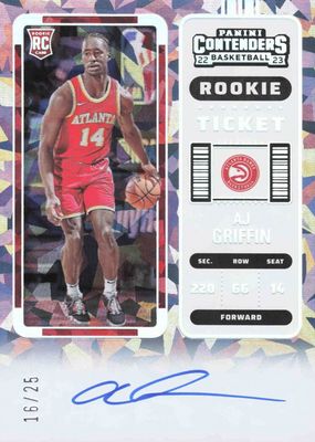 2022 Contenders #129 Rookie Ticket Auto - Cracked Ice Ticket /25