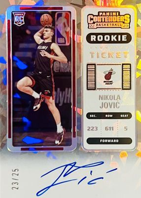 2022 Contenders #135 Rookie Ticket Auto - Cracked Ice Ticket /25