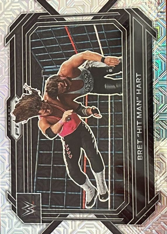 Bret "Hit Man" Hart 2023 Prizm WWE #58 Mojo /25 PSA 10