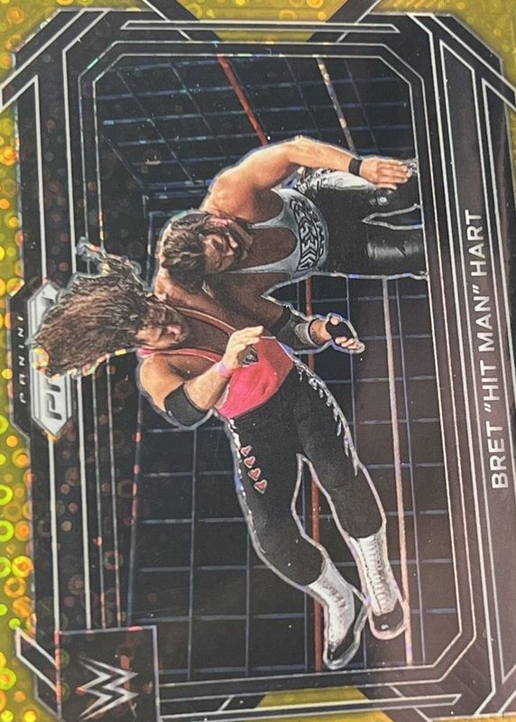 Bret "Hit Man" Hart 2023 Prizm WWE #58 Under Card Gold /10 PSA 10