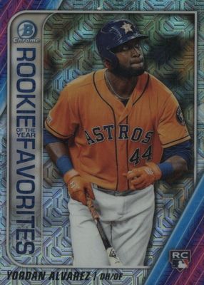 2020 Bowman Mega Box #ROYF-YA Rookie of the Year Favorites - Mojo Refractor