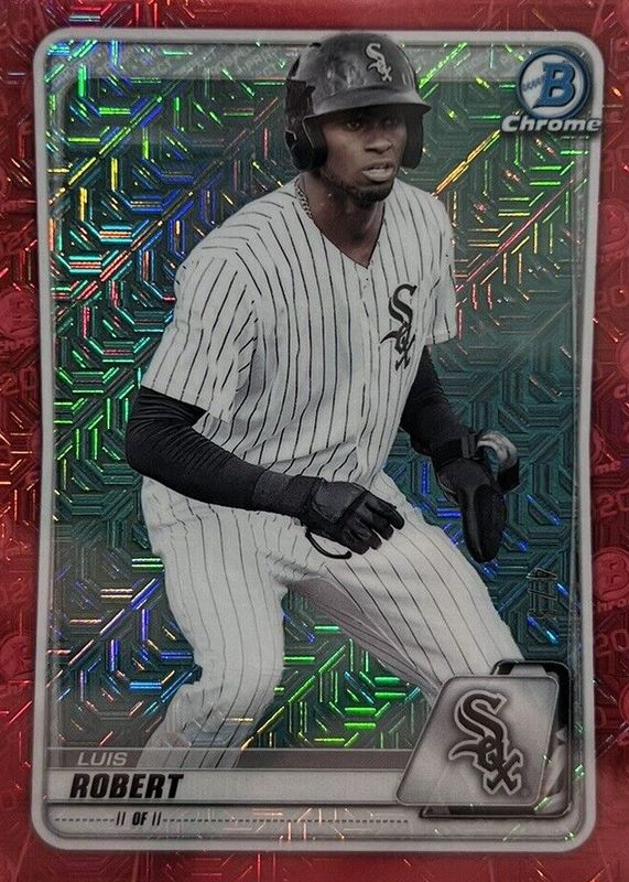 Luis Robert Jr. 2020 Bowman Mega Box #BCP-150 Chrome Prospects - Red Mojo Refractor /5 Rookie SGC 10