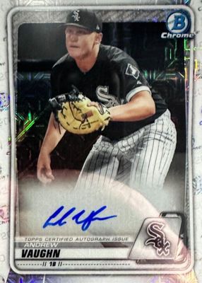 2020 Bowman Mega Box #BMA-AV Chrome Prospect Auto - Mojo Refractor