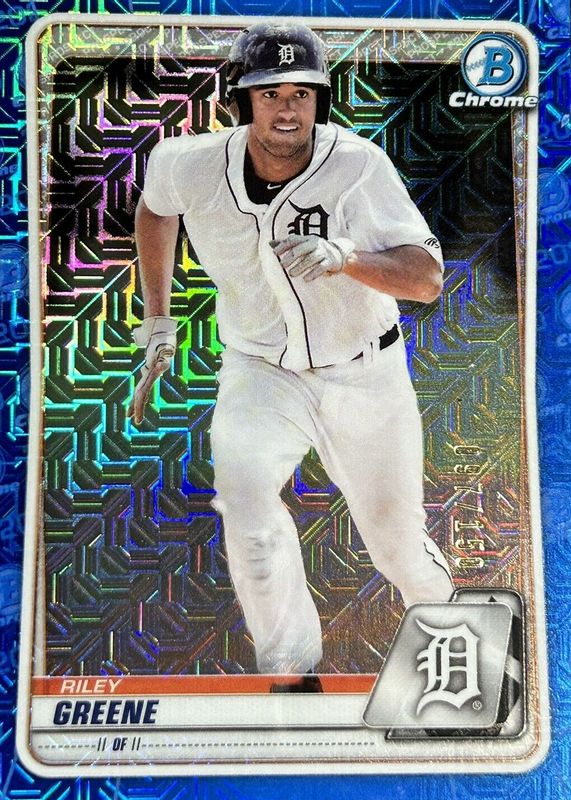 Riley Greene 2020 Bowman Mega Box #BCP-122 Chrome Prospects - Blue Mojo Refractor /150 PSA 10