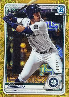 2020 Bowman Mega Box #BCP-19 Chrome Prospects - Gold Mojo Refractor /50