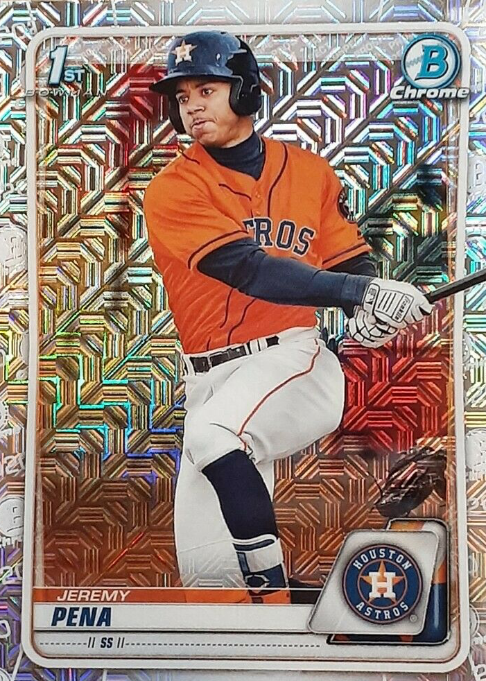 その他 2020 bowman sapphire Jeremy pena psa9 2020 Bowman Chrome JEREMY PENA Sapphire Orange Refractor 1st