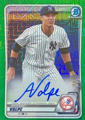 2020 Bowman Mega Box #BMA-AVO Chrome Prospect Auto - Green Mojo Refractor /99