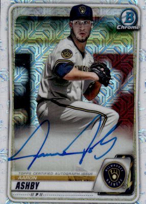 2020 Bowman Mega Box #BMA-AA Chrome Prospect Auto - Mojo Refractor