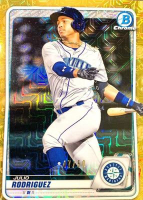 2020 Bowman Chrome Mega Box #BCP-175 Prospects - Gold Mojo Refractor /50