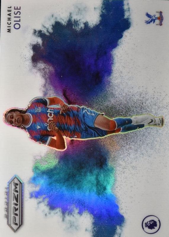 Michael Olise 2022 Prizm Premier League #13 Color Blast /(SSP) RAW