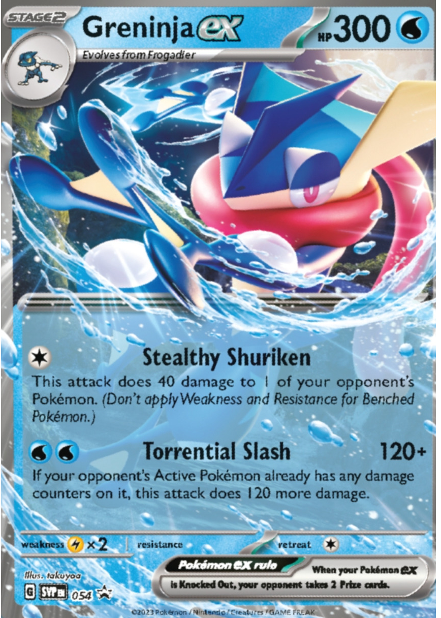 ash greninja ex pokemon card price Greninja ex 2023 Scarlet & Violet: Black Star Promo #SVP054 Battle Deck (Greninja  ex) Price Guide
