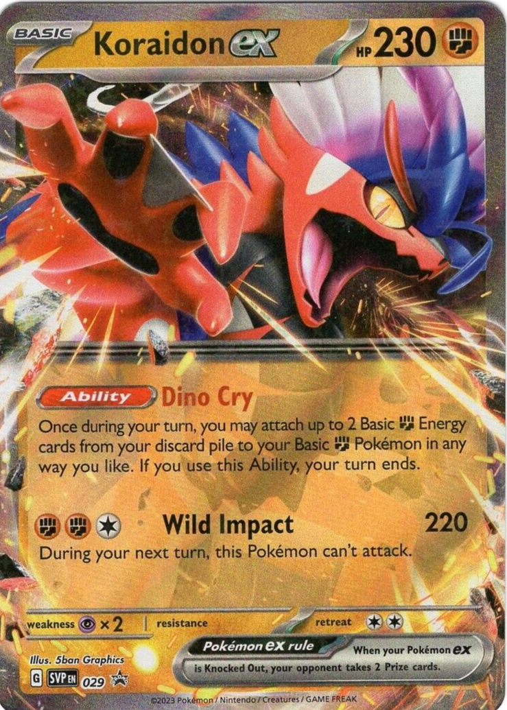 koraidon ex pokemon card value Koraidon ex Scarlet & Violet Base SV1 247/198 PSA 10 – TBC Games main image 0