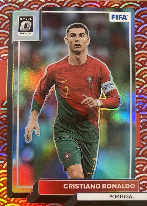 Cristiano Ronaldo 2022 Donruss #94 Optic - Photon /(SSP) PSA 10