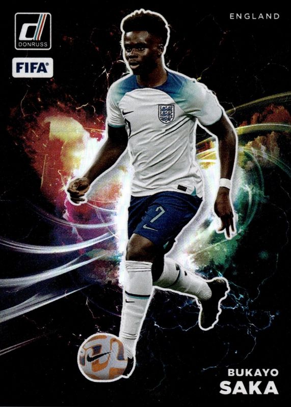 Bukayo Saka 2022 Donruss #5 Night Moves /(SSP) RAW