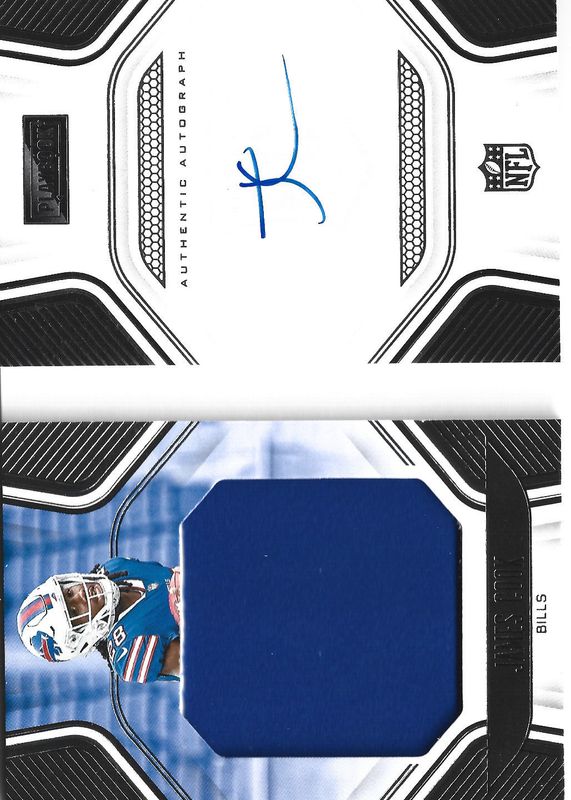 James Cook 2022 Playbook #215 Rookie Jersey Autographs Booklet (/249) Rookie SGC 10