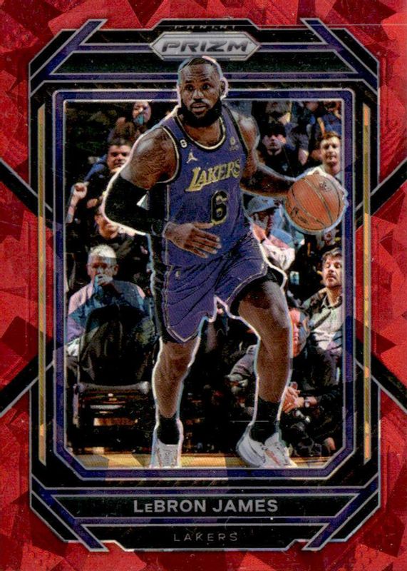 LeBron James 2022 Prizm #134 Red Ice PSA 10