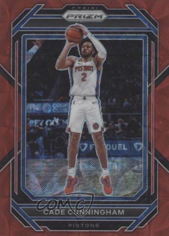 Cade Cunningham 2022 Prizm #89 Choice Red /88 PSA 10