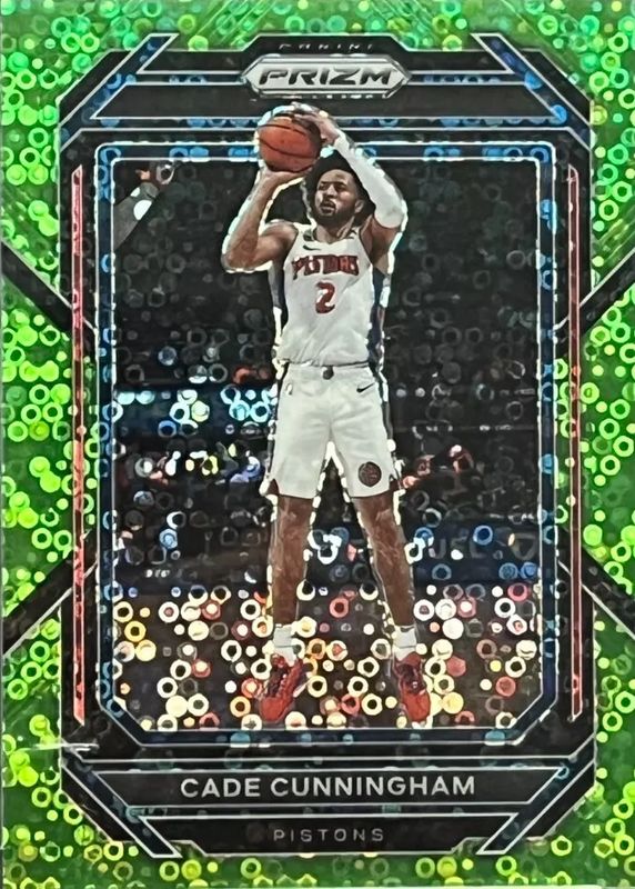 Cade Cunningham 2022 Prizm #89 Fast Break Neon Green /5 PSA 10