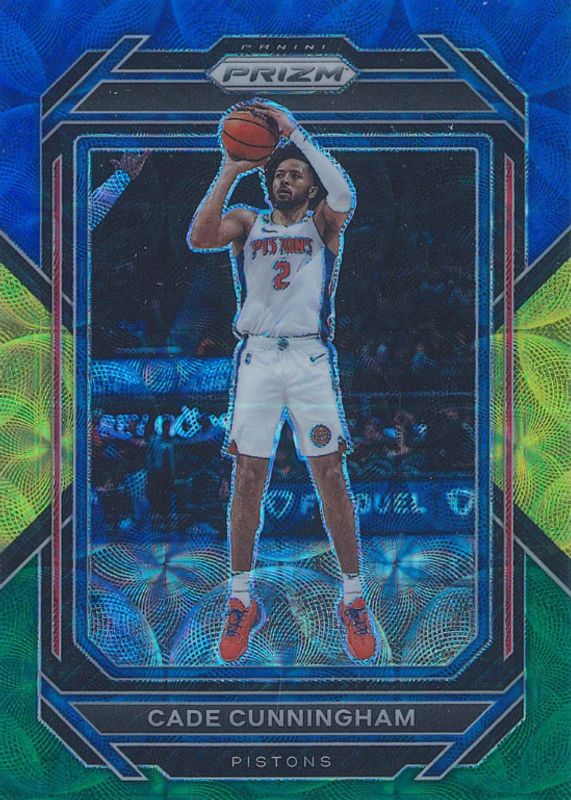 Cade Cunningham 2022 Prizm #89 Choice Blue Yellow Green PSA 10