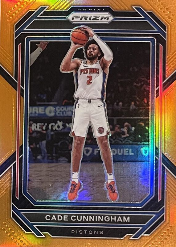 Cade Cunningham 2022 Prizm #89 Orange /49 PSA 10