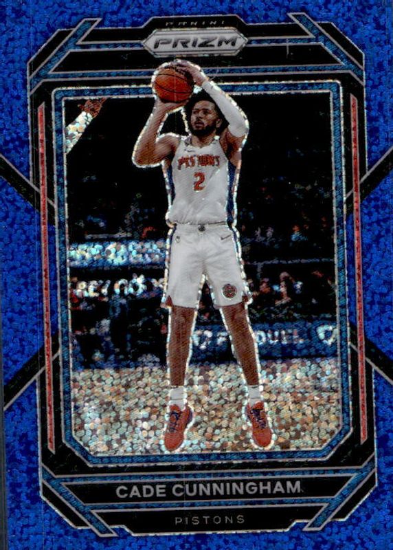 Cade Cunningham 2022 Prizm #89 Blue Sparkle /144 PSA 10