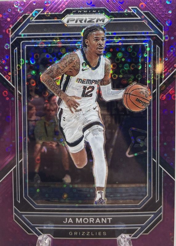 Ja Morant 2022 Prizm #200 Fast Break Purple /75 PSA 10