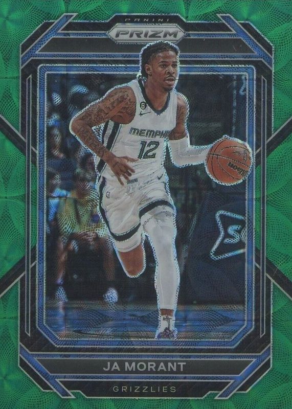 Ja Morant 2022 Prizm #200 Choice Green /8 PSA 10