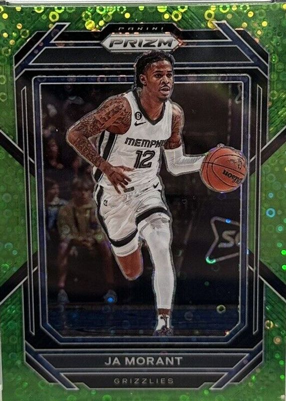 Ja Morant 2022 Prizm #200 Fast Break Neon Green /5 PSA 10