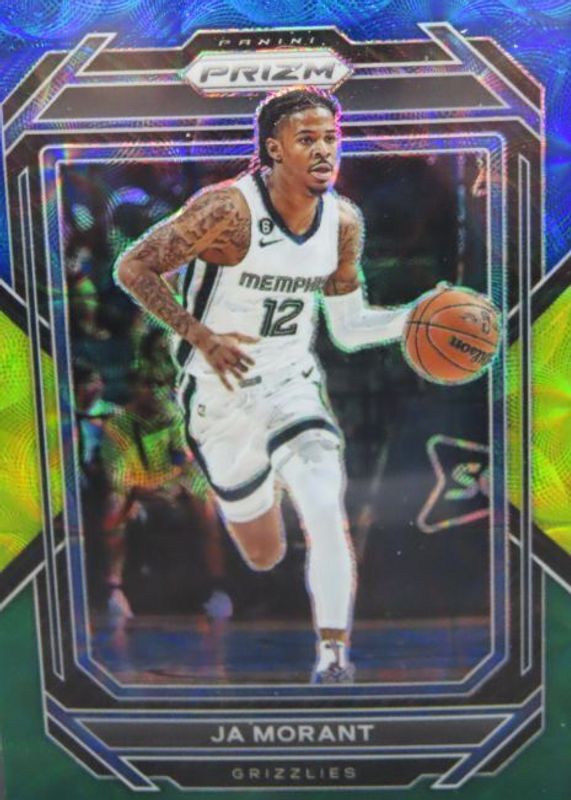 Ja Morant 2022 Prizm #200 Choice Blue Yellow Green RAW