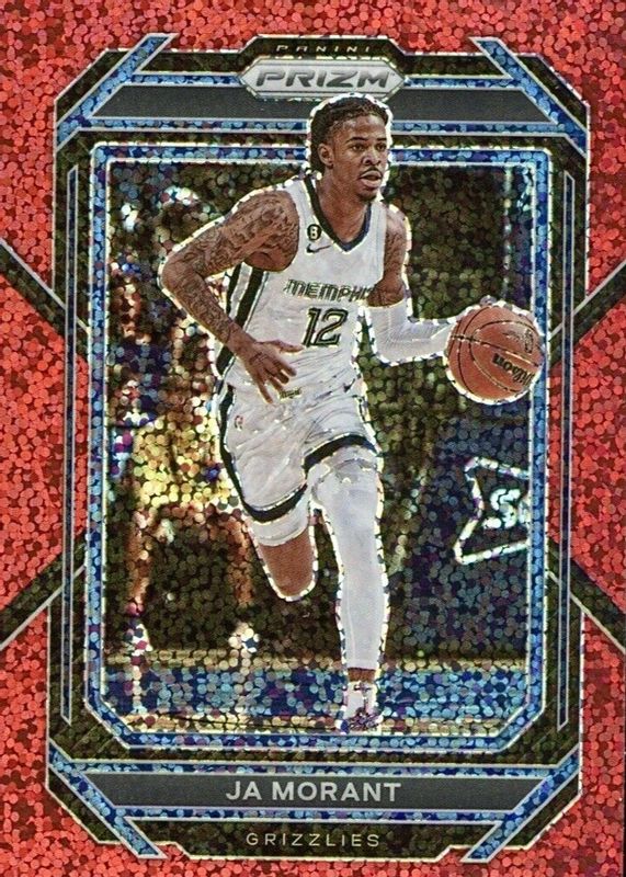 Ja Morant 2022 Prizm #200 Red Sparkle /(SSP) PSA 10