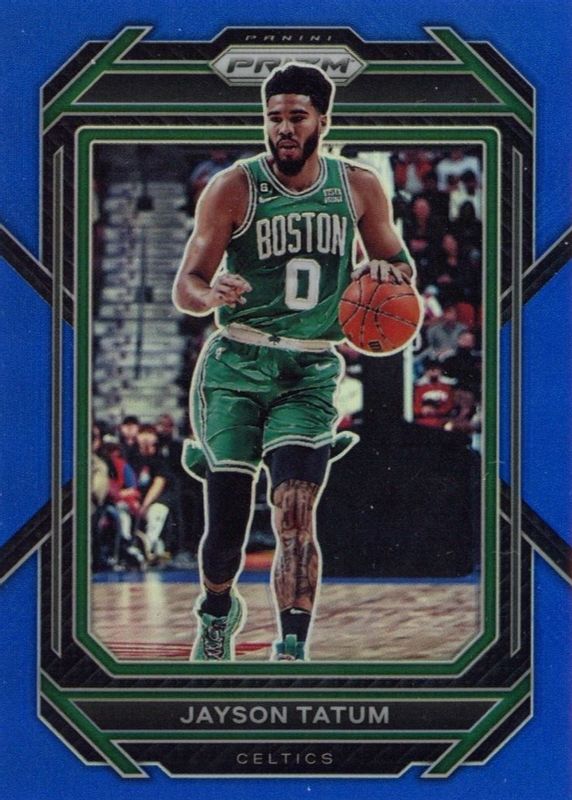 Jayson Tatum 2022 Prizm #17 Blue /199 PSA 10