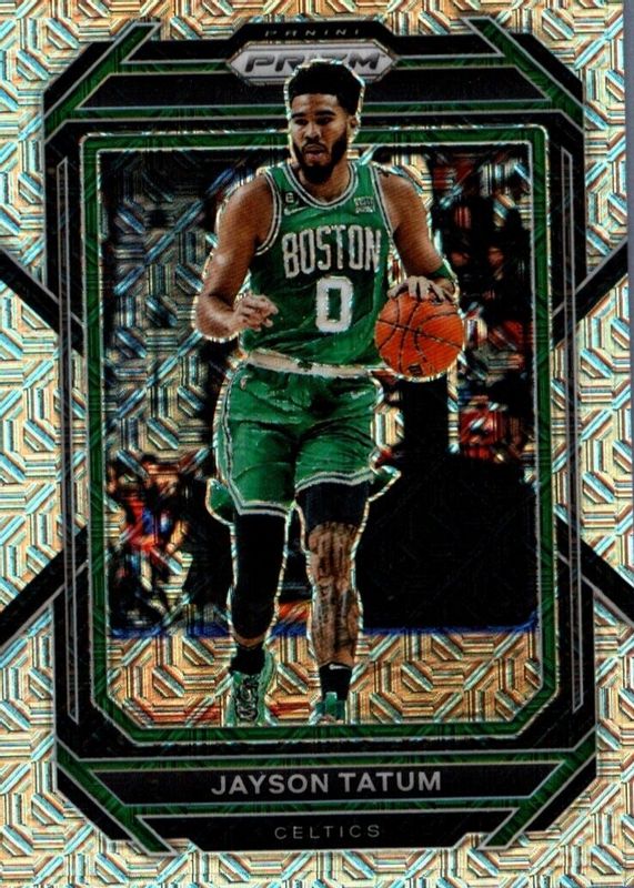 Jayson Tatum 2022 Prizm #17 Mojo /25 PSA 10