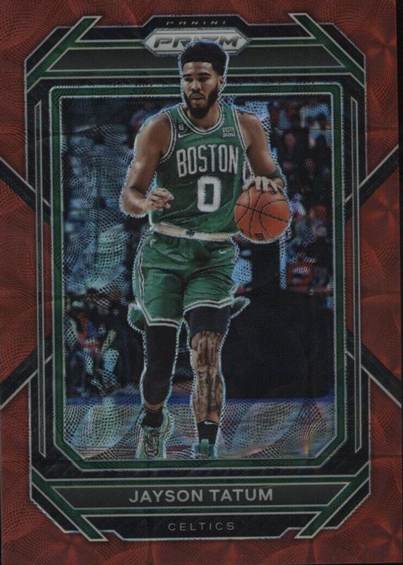 Jayson Tatum 2022 Prizm #17 Choice Red /88 PSA 10