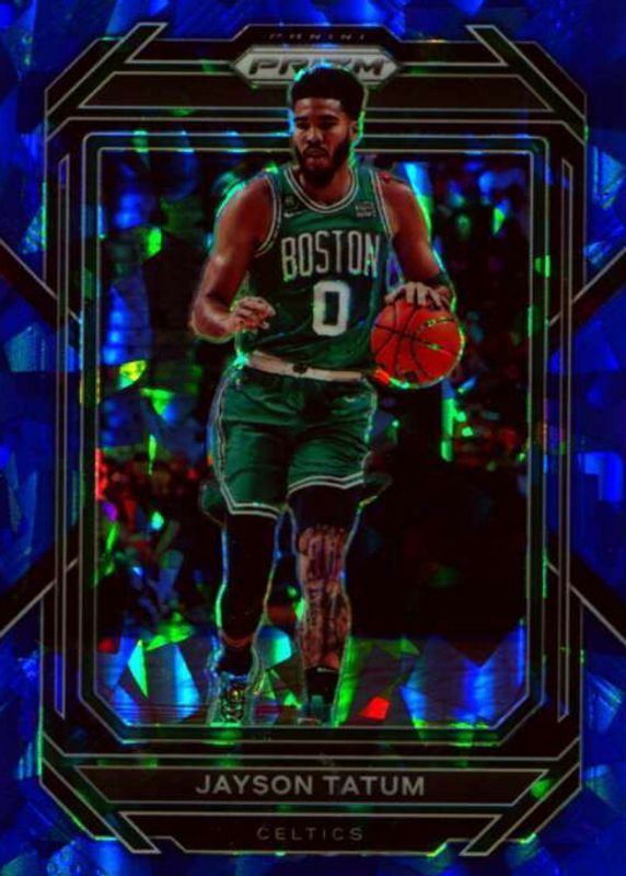 Jayson Tatum 2022 Prizm #17 Blue Ice /125 PSA 10