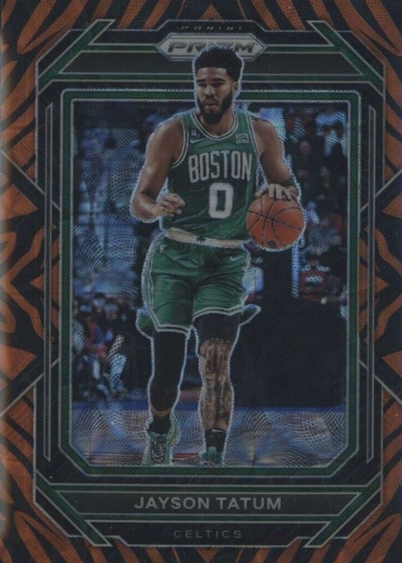 Jayson Tatum 2022 Prizm Choice Tiger Stripe #17 Price Guide