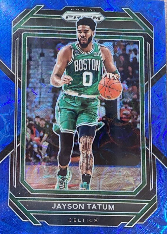 Jayson Tatum 2022 Prizm #17 Choice Blue /49 RAW