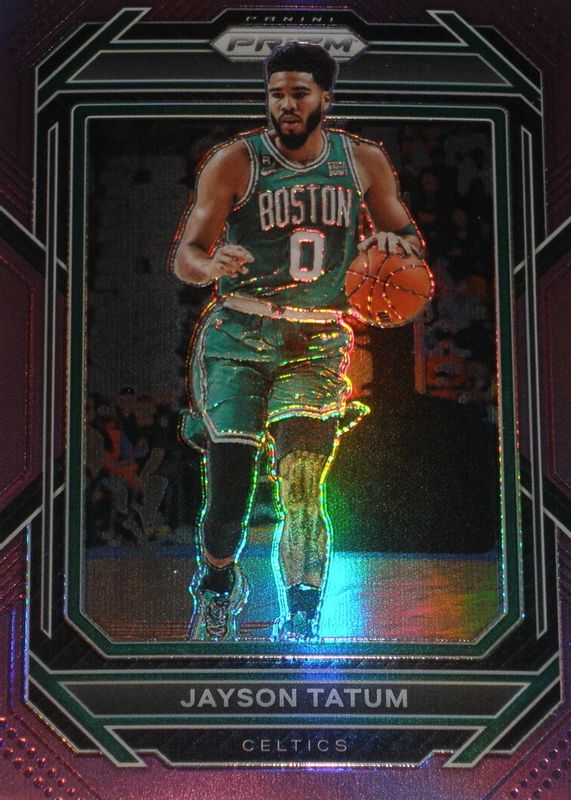 Jayson Tatum 2022 Prizm #17 Purple /99 PSA 10