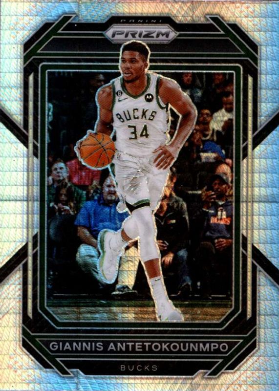 Giannis Antetokounmpo 2022 Prizm #96 Hyper PSA 10