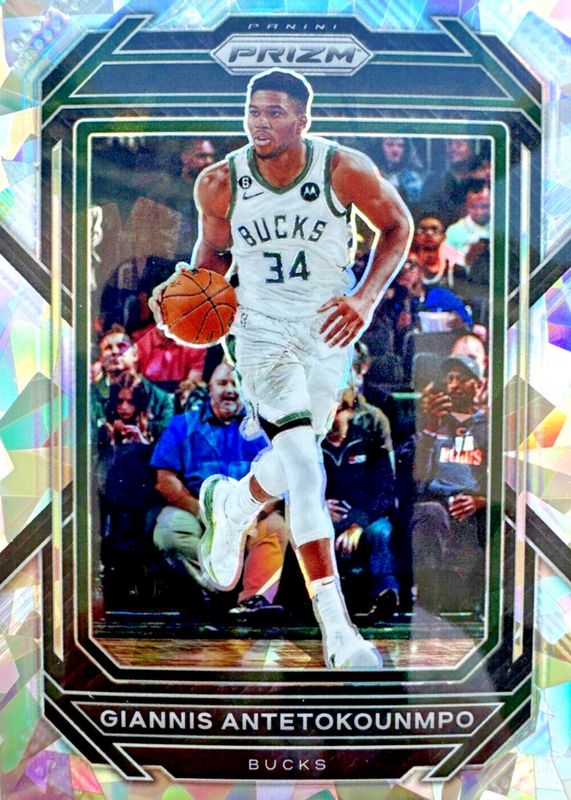 Giannis Antetokounmpo 2022 Prizm #96 Ice PSA 10