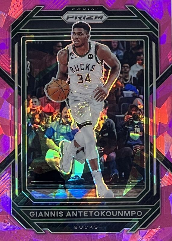 Giannis Antetokounmpo 2022 Prizm #96 Pink Ice PSA 10 Price Guide