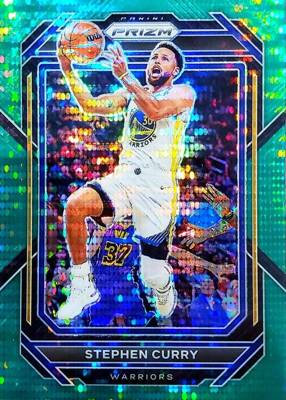 Stephen Curry 2022 Prizm #101 Green Pulsar /25 BGS 10 PRISTINE