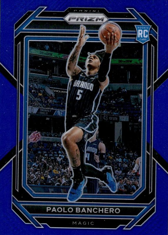 Paolo Banchero 2022 Prizm #249 Blue /199 Rookie PSA 8