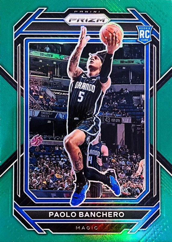 Paolo Banchero 2022 Prizm #249 Green Rookie SGC 9.5