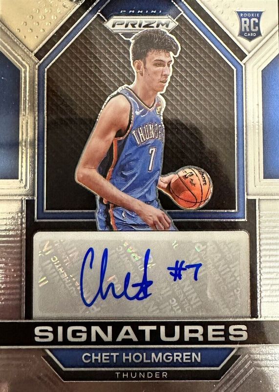 Chet Holmgren 2022 Prizm #RSI-CHE Rookie Signatures Rookie RAW