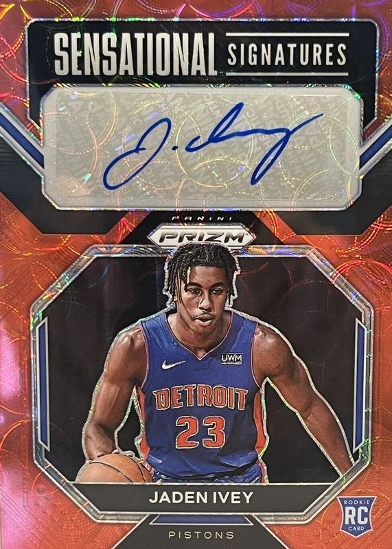 Jaden Ivey 2022 Prizm #SS-JI Sensational Signatures - Choice Rookie SGC 9.5