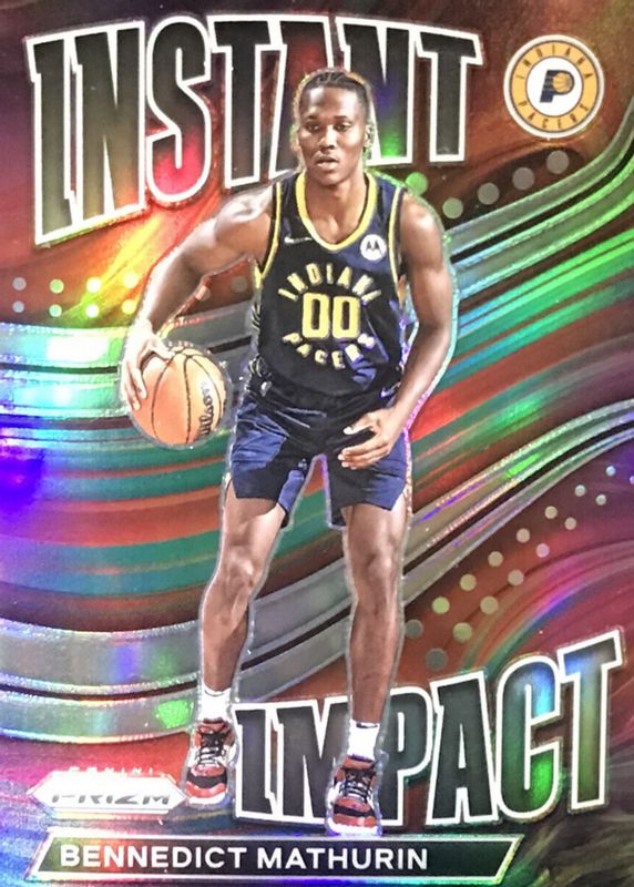 Bennedict Mathurin 2022 Prizm #19 Instant Impact - Silver Rookie RAW