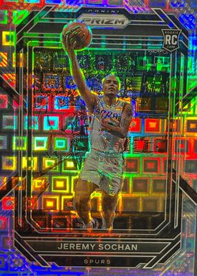 Jeremy Sochan 2022 Prizm #SS-JN Sensational Signatures Price Guide