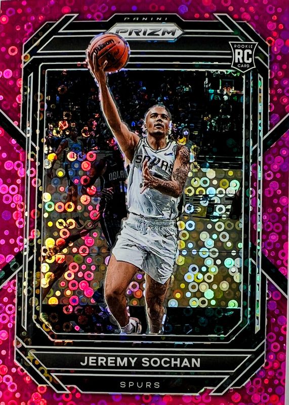 Jeremy Sochan 2022 Prizm #263 Fast Break Pink /50 Rookie RAW