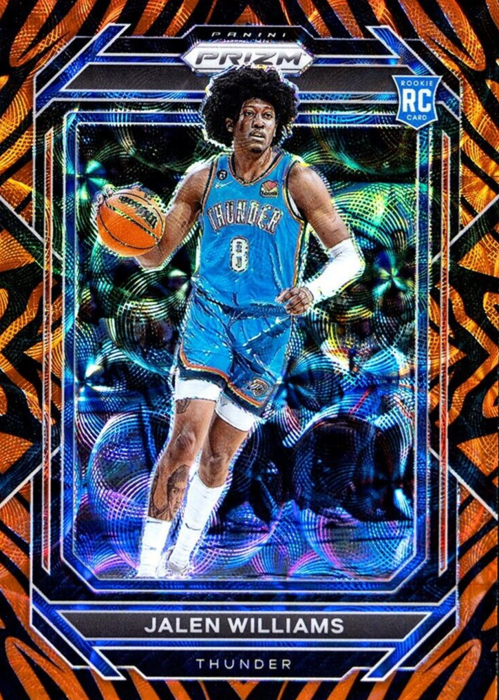 Jalen Williams 2022 Prizm #246 Choice Tiger Stripe /(SSP) Price